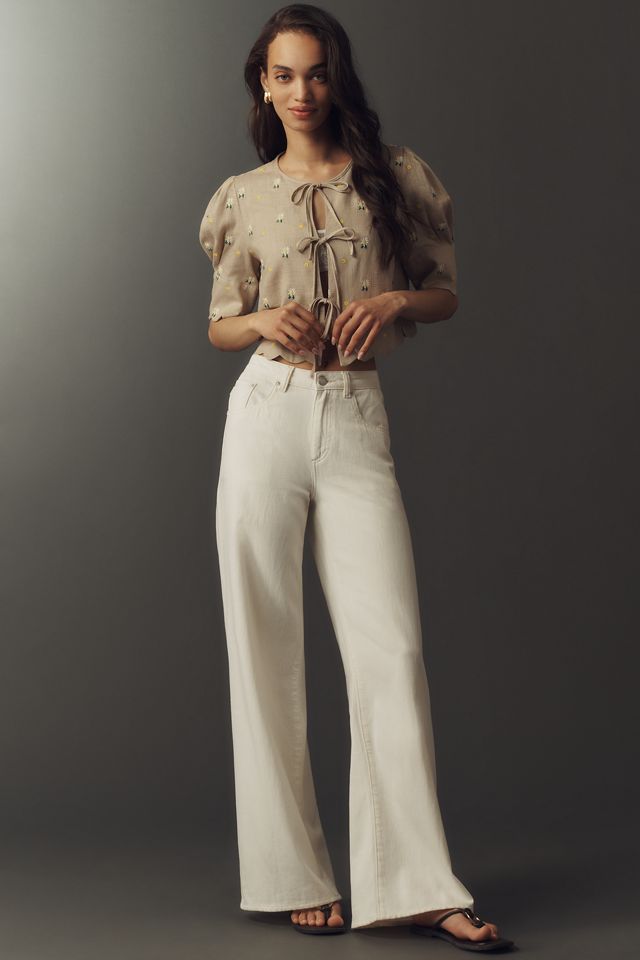 Sister New York Scalloped Tie-Front Top #3