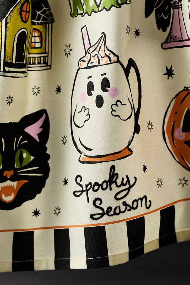 Halloween Mugs Dish Towel #1