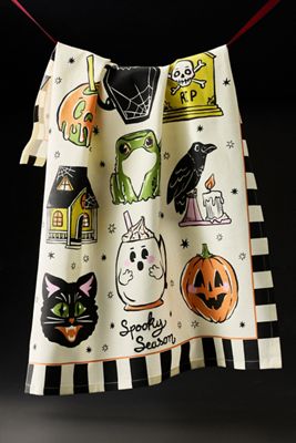 Halloween Mugs Dish Towel