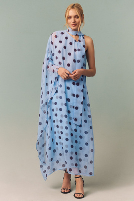 Endless Rose Polka Dot One-Shoulder Maxi Dress | Anthropologie