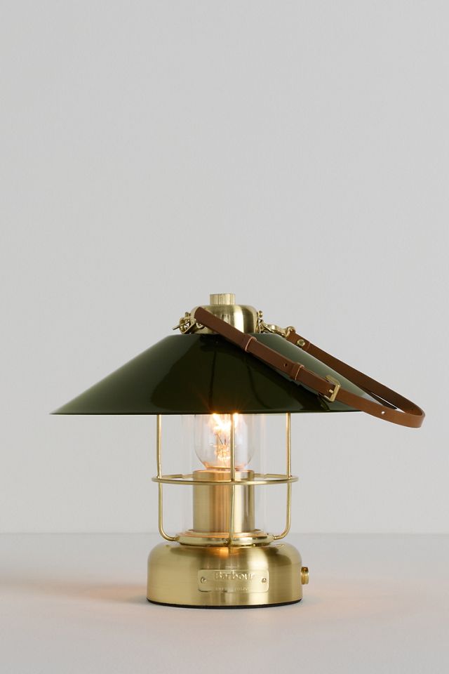 Barbour x Anthropologie Metal and Leather Rechargeable Cordless Lantern #2
