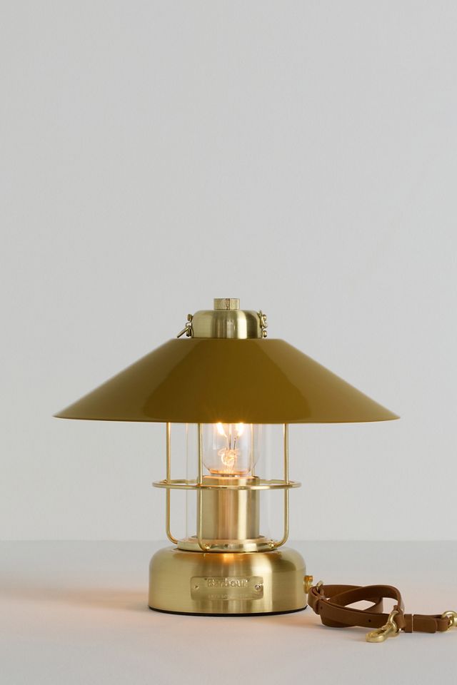 Barbour x Anthropologie Metal and Leather Rechargeable Cordless Lantern #2