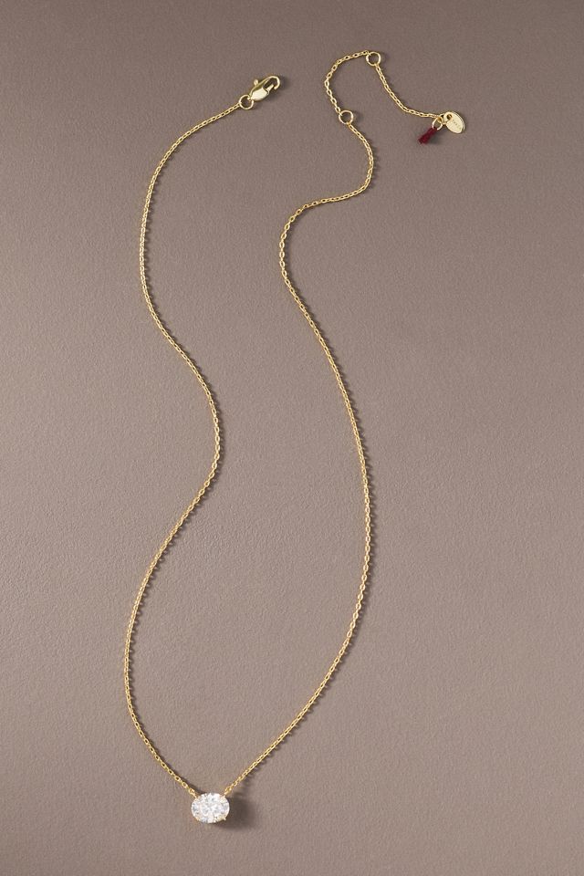 Shashi Oval East-West Necklace #2