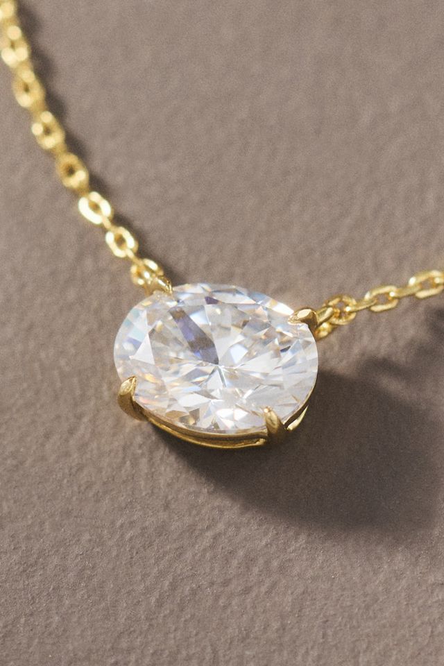 Shashi Oval East-West Necklace #3