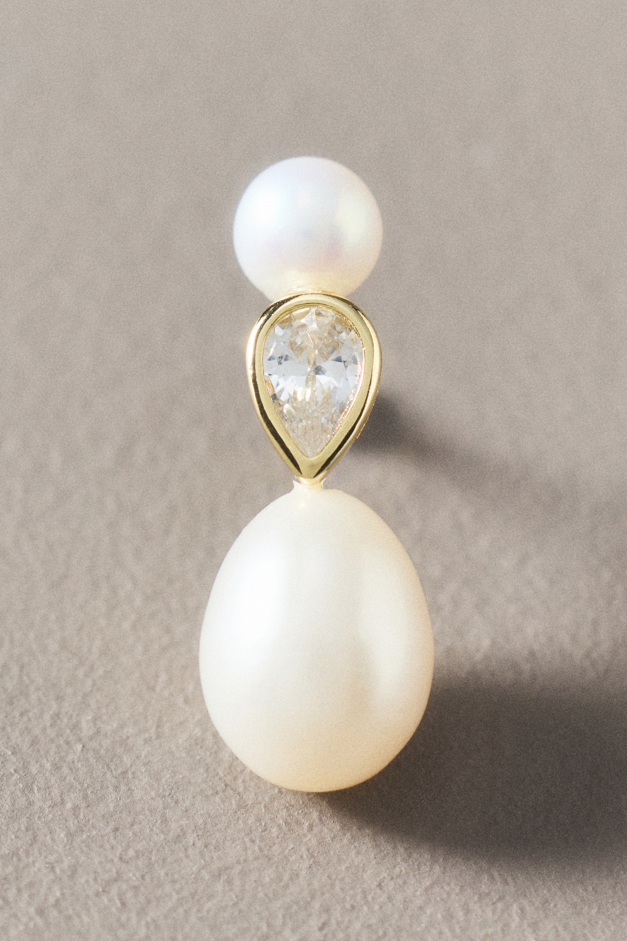 Shashi Freshwater Pearl Crystal Drop Earrings