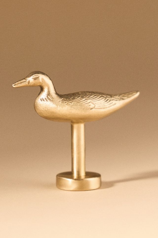 Mallard Duck Brass Decorative Light Finial #2