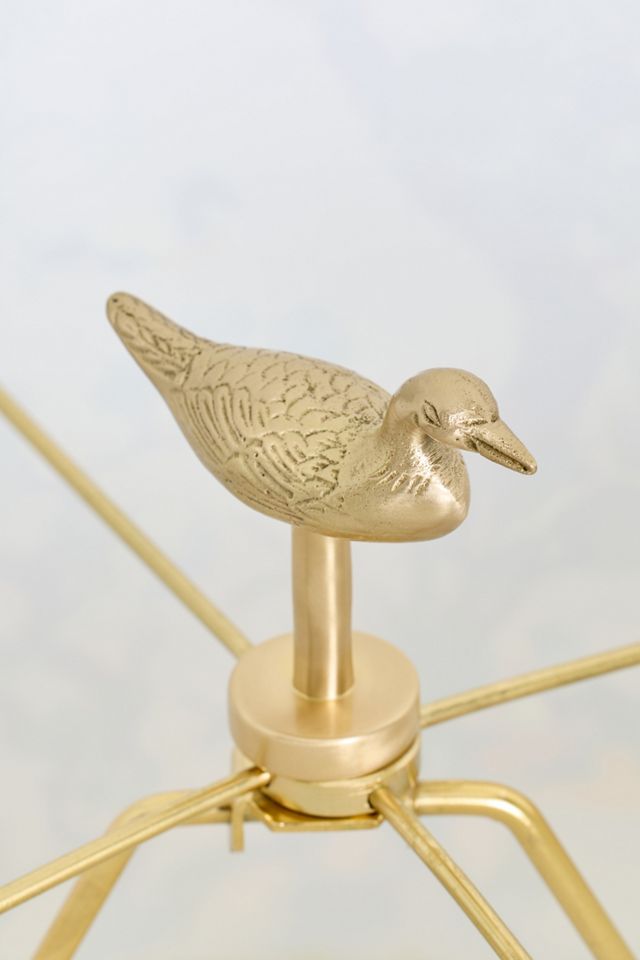 Mallard Duck Brass Decorative Light Finial #1