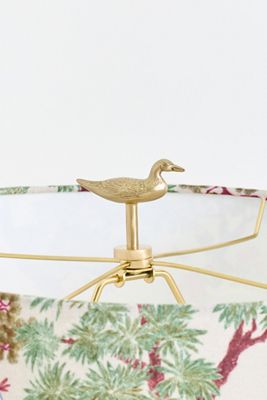 Mallard Duck Brass Decorative Light Finial