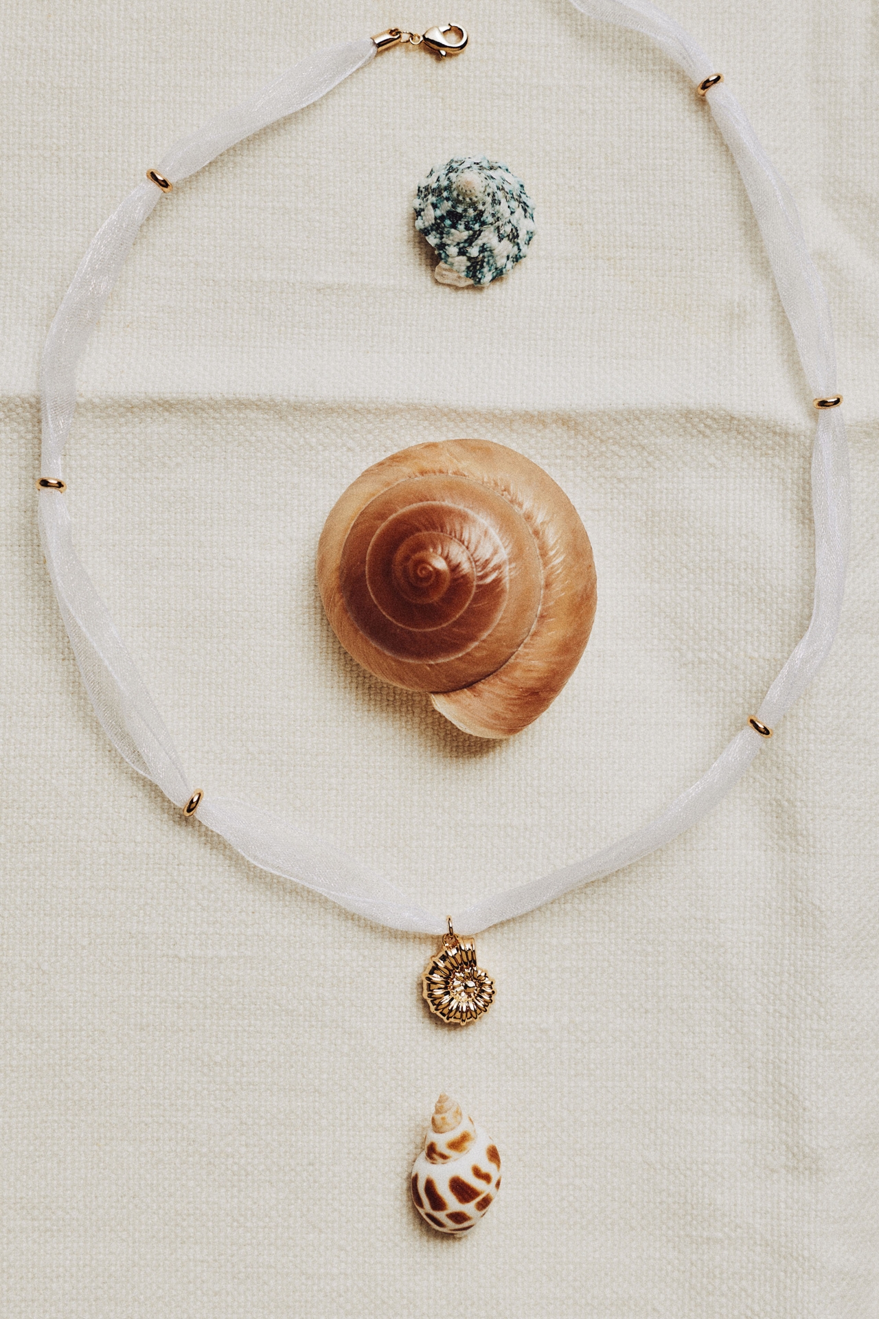 Mesh Sea Shell Necklace