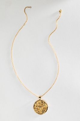 Jane Win Hope Coin Pendant Necklace