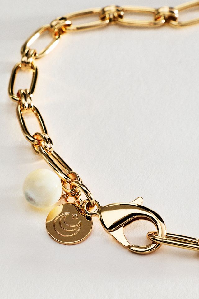 Jane Win Wheels of Fortune Pearl Chain Necklace #1