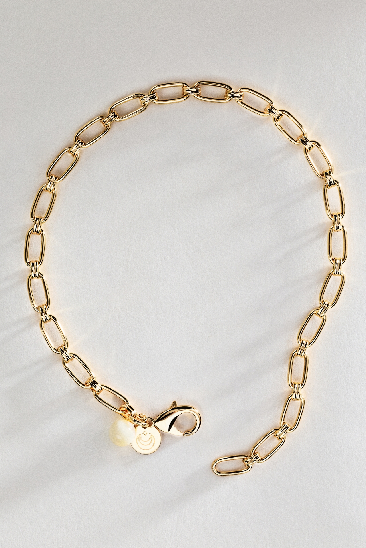 Jane Win Wheels of Fortune Pearl Chain Necklace