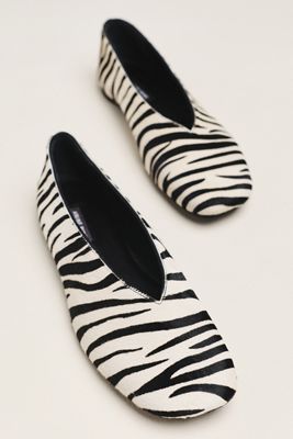 Anine Bing Ana Zebra Ballet Flats