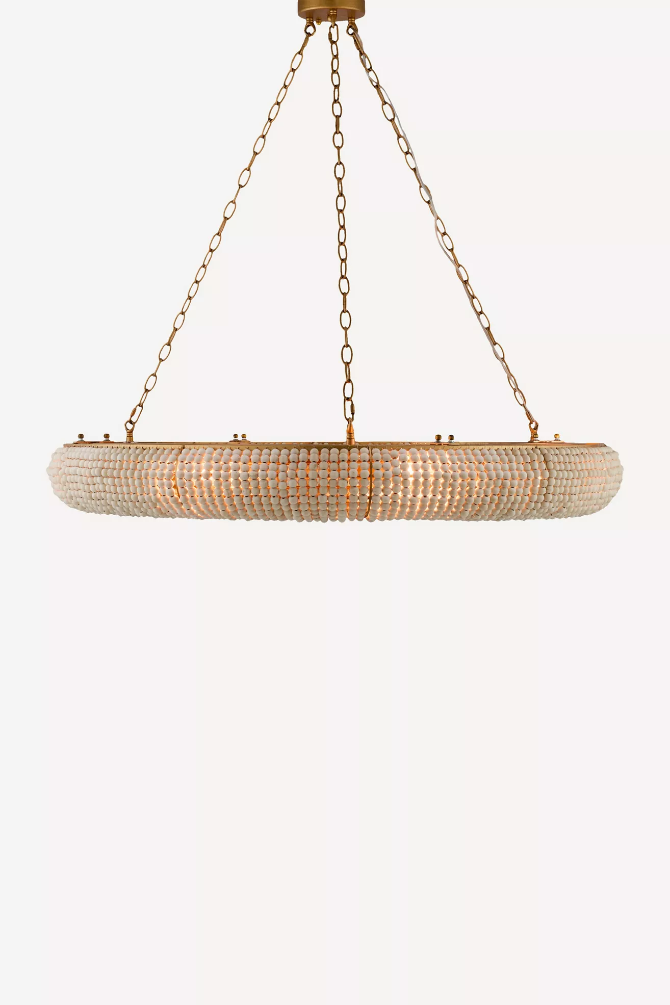 Melrose Wood Beaded Chandelier - thumbnail 2