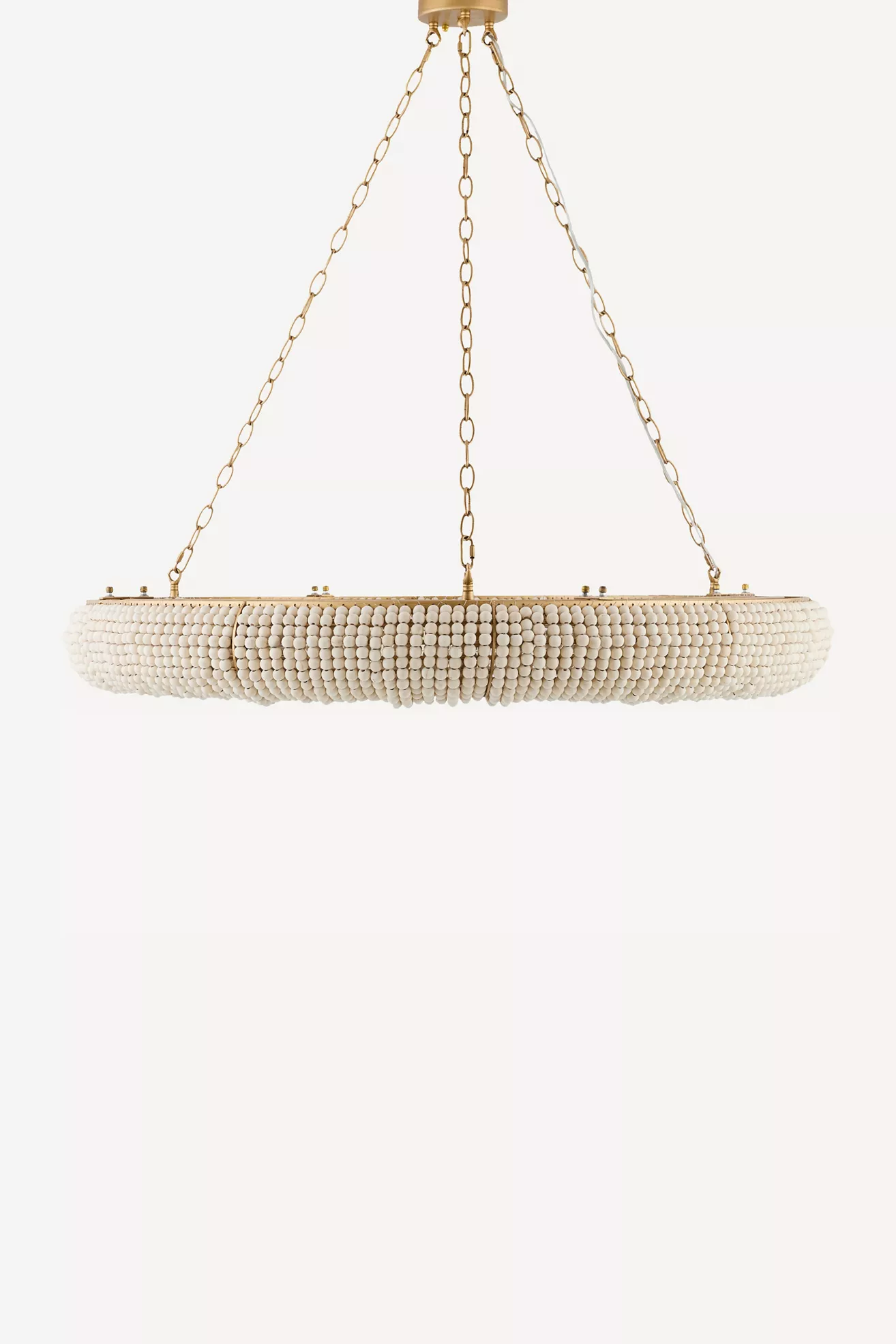 Melrose Wood Beaded Chandelier