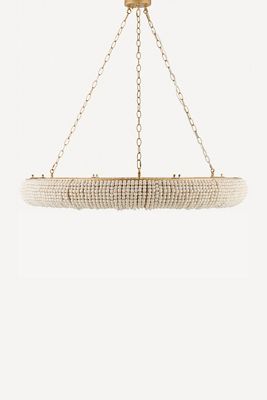 Melrose Wood Beaded Chandelier