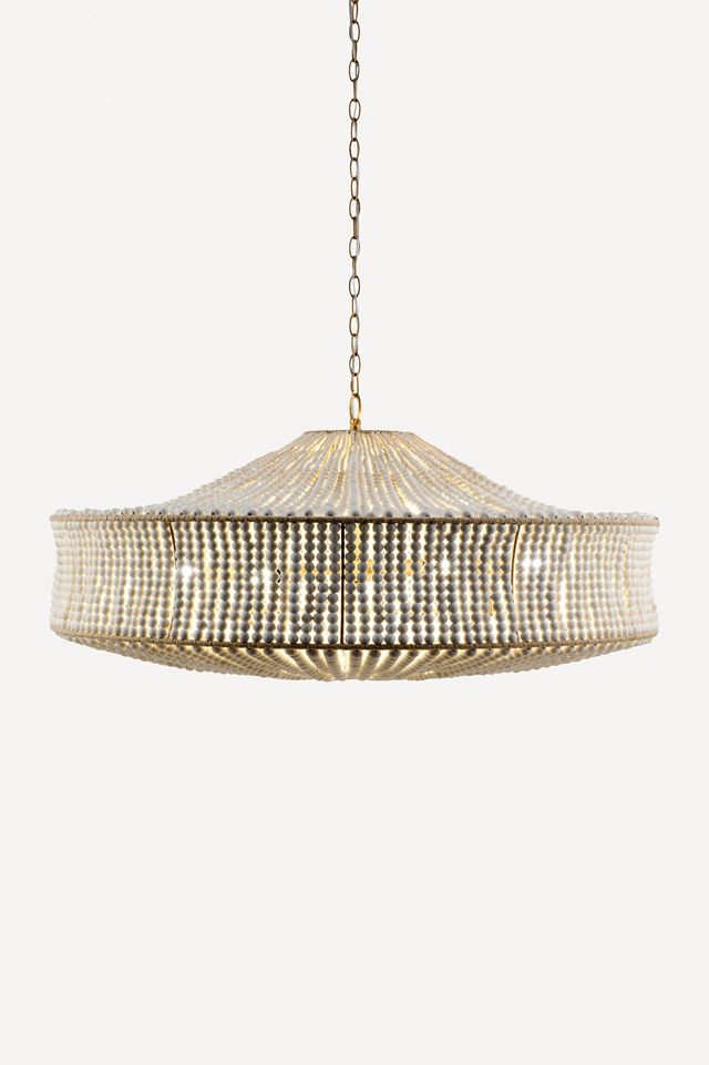 Belem Beaded Wood Chandelier #1