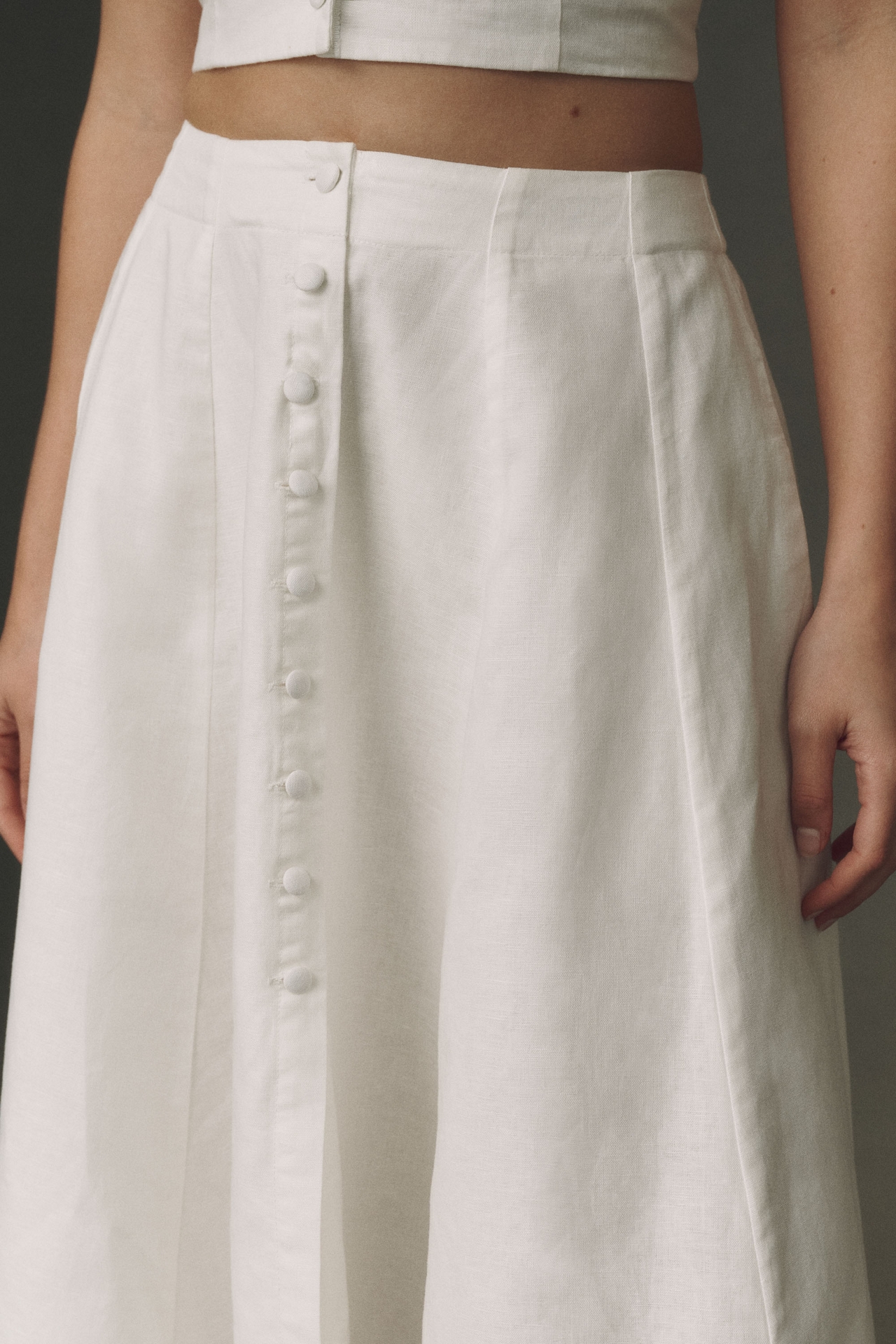 V. Chapman Ashton Halter-Neck Top and Midi Skirt Set