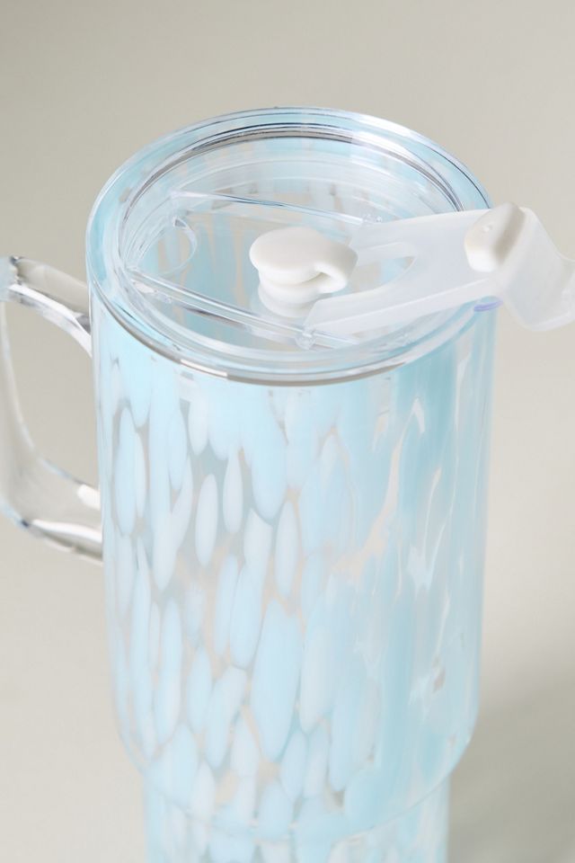 Confetti Glass Tumbler with Handle #1