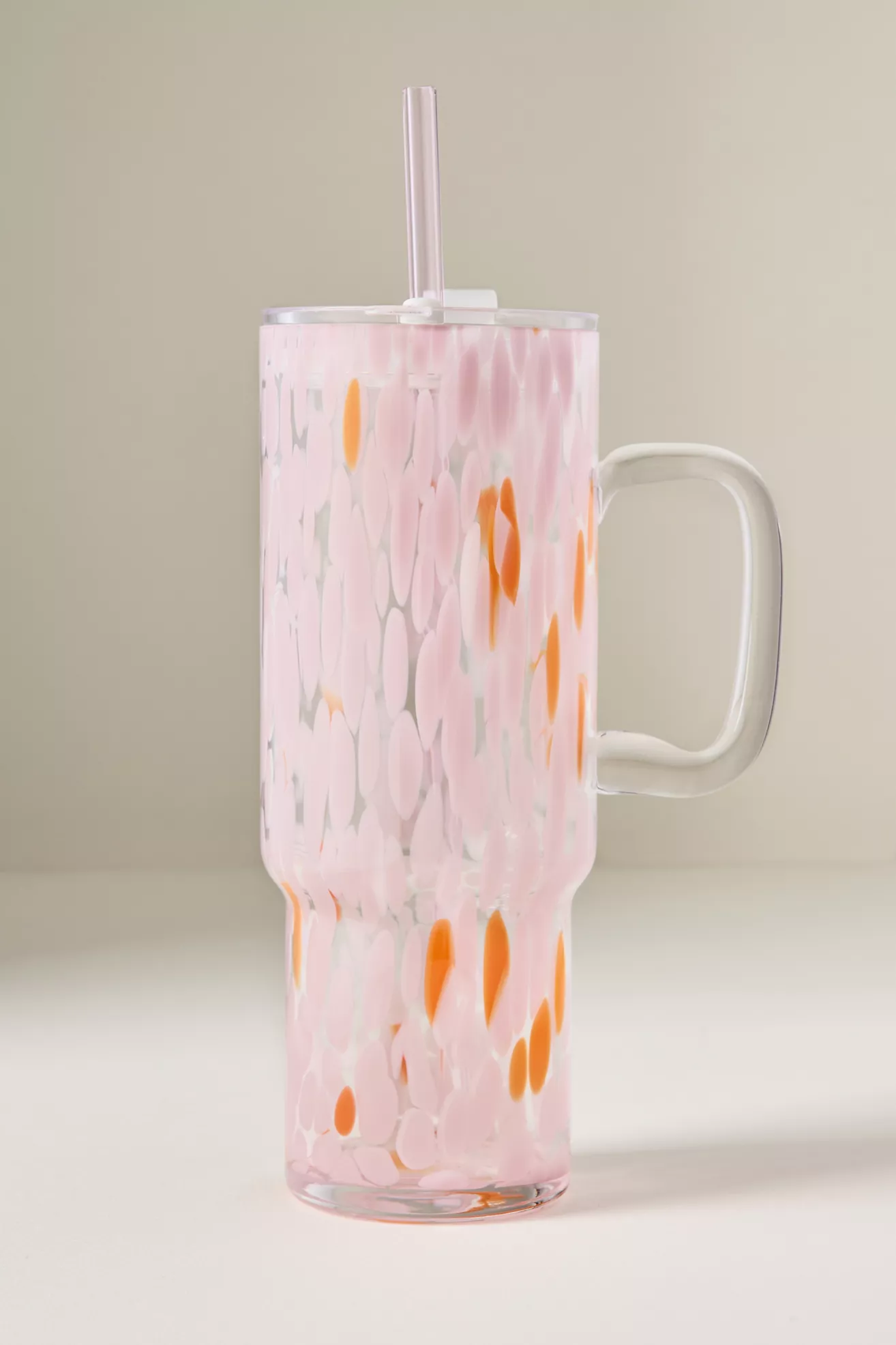 Confetti Glass Tumbler with Handle - thumbnail 3