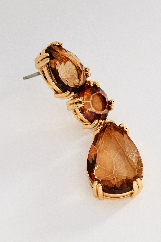 Gradient Crystal Drop Earrings #1