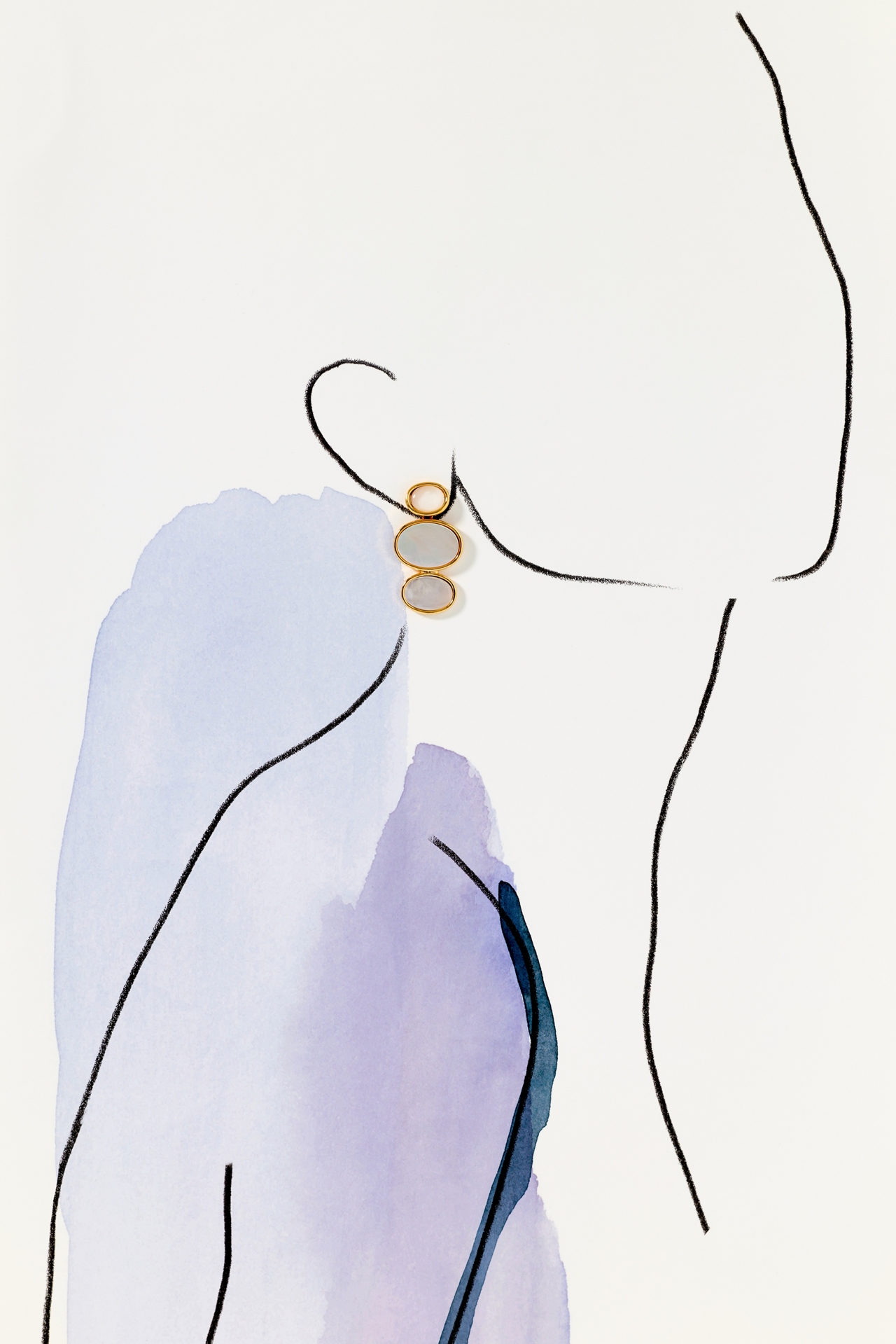 Lelet NY Vega Linear Drop Earrings