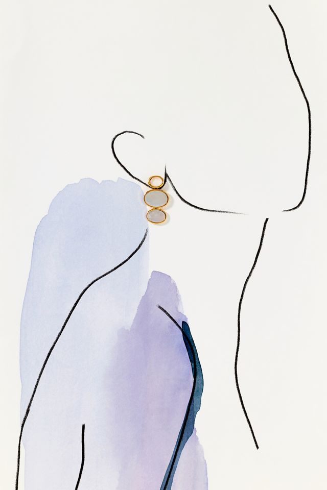 Lelet NY Vega Linear Drop Earrings #2