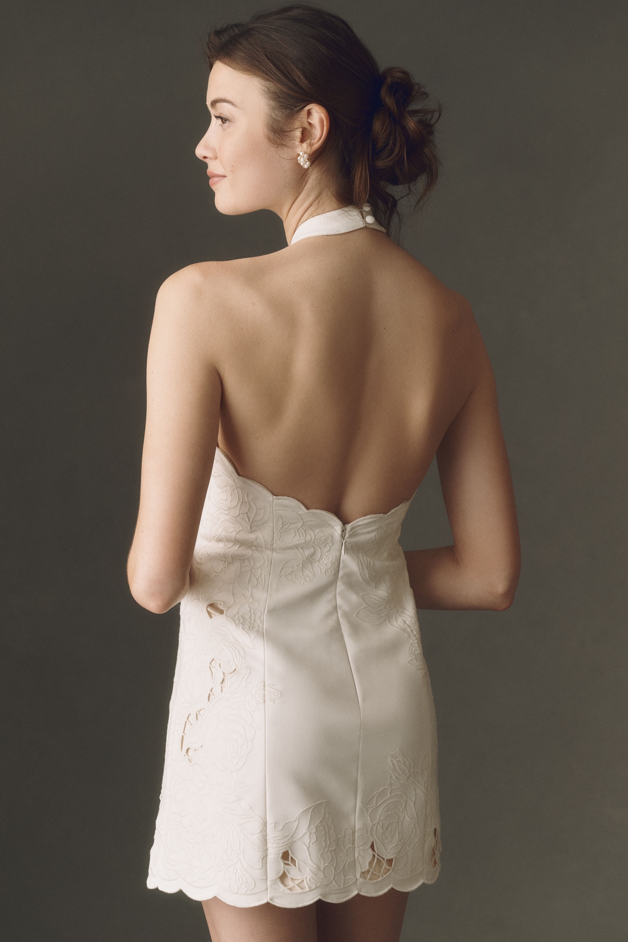 BHLDN Cutwork Mini Dress