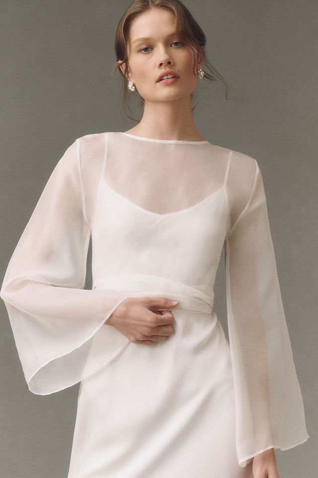 Shona Joy La Lune Stratus Organza Wrap Blouse #2