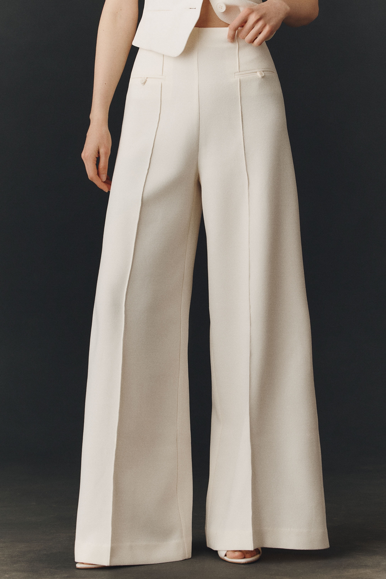 Shona Joy Amura High-Waist Wide-Leg Pants