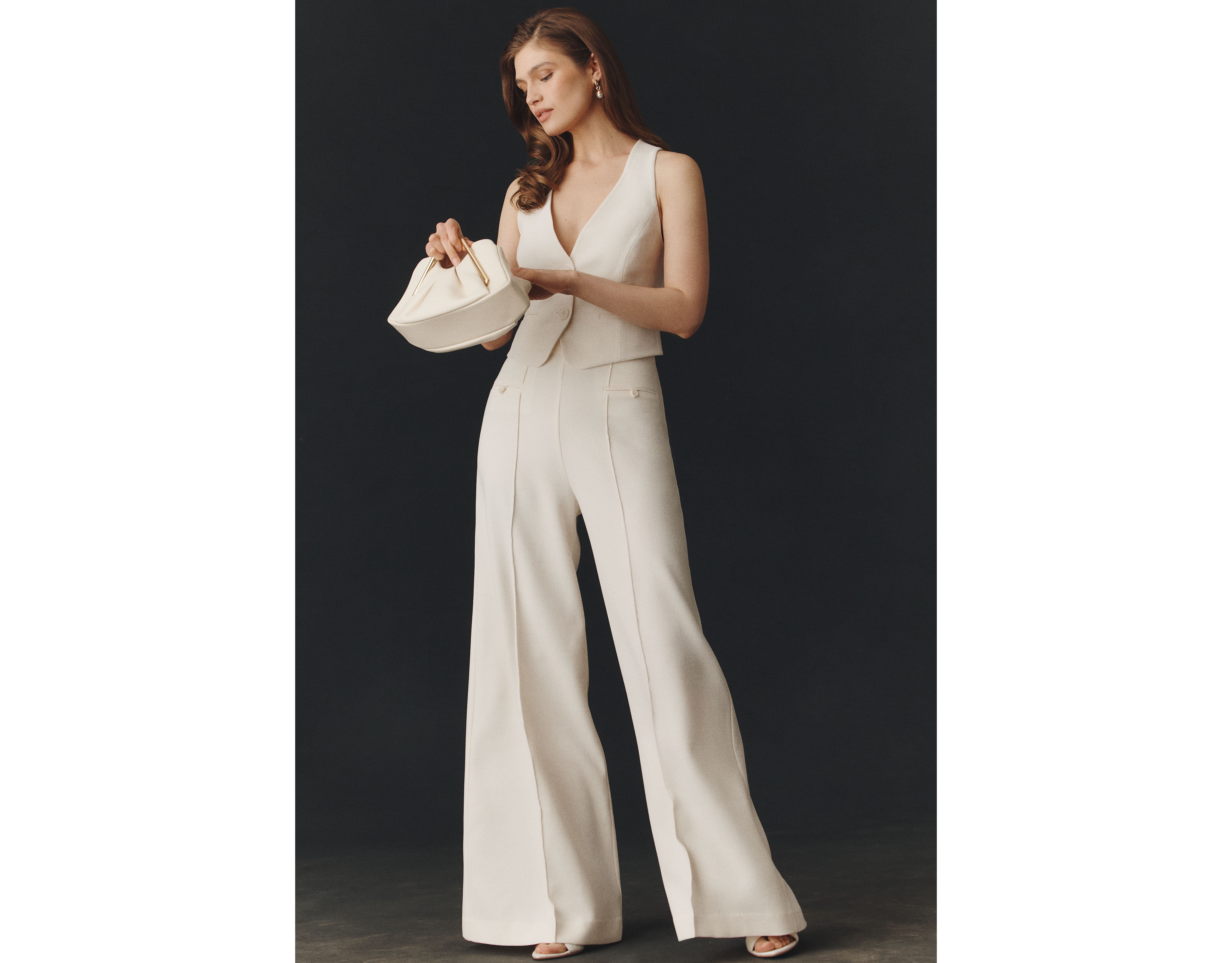 Shona Joy Amura High-Waist Wide-Leg Pants