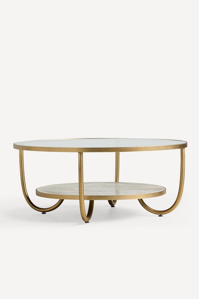 Loring Marble 40" Coffee Table #1