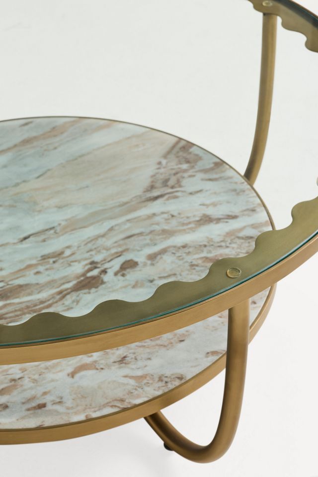 Loring Marble 40" Coffee Table #2