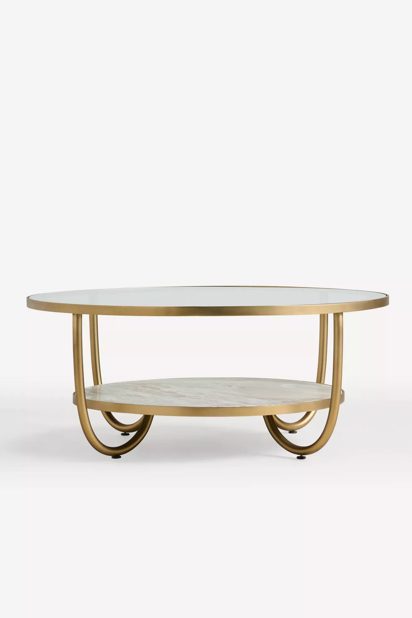 Loring Marble 40" Coffee Table - thumbnail 2