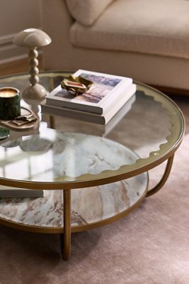Loring Marble 40" Coffee Table