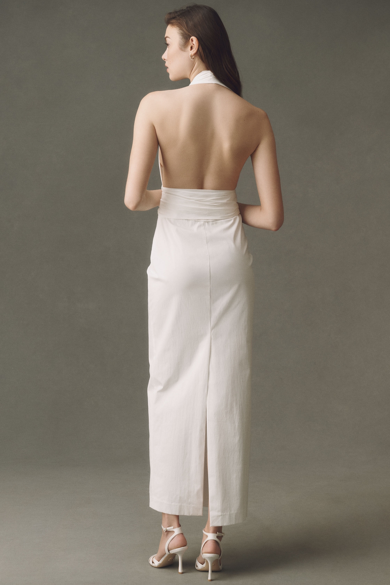 Shona Joy Campbell Halter Maxi Dress