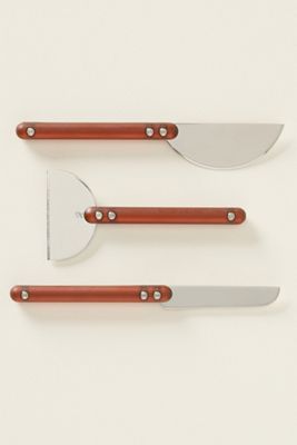 Holcomb Studio Wedge Cheese Knives, Set of 3