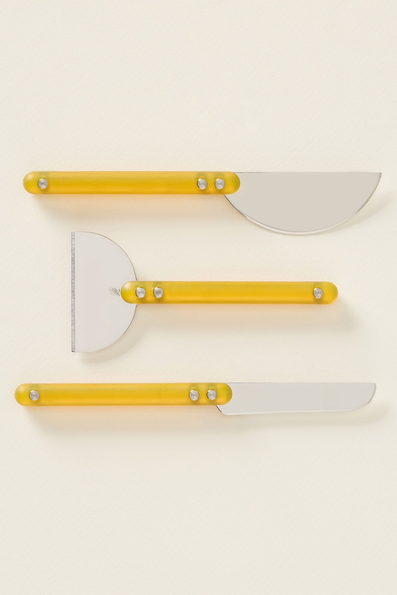 Holcomb Studio Wedge Cheese Knives, Set of 3