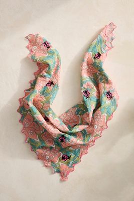 Garden Friends Embroidered Bandana