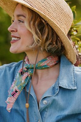 Garden Friends Embroidered Bandana
