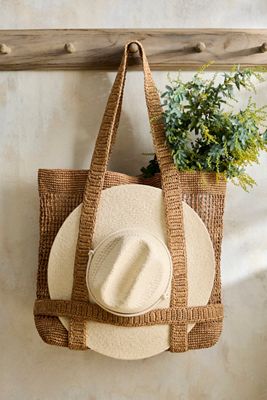 Raffia Traveler Bag