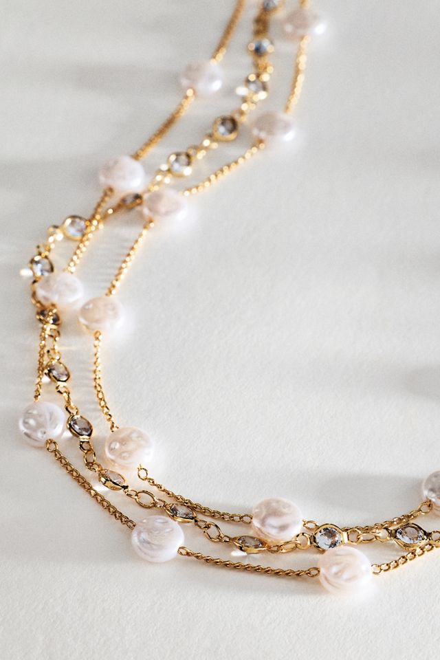 Ettika Dressed in Pearls Layered Necklace #1