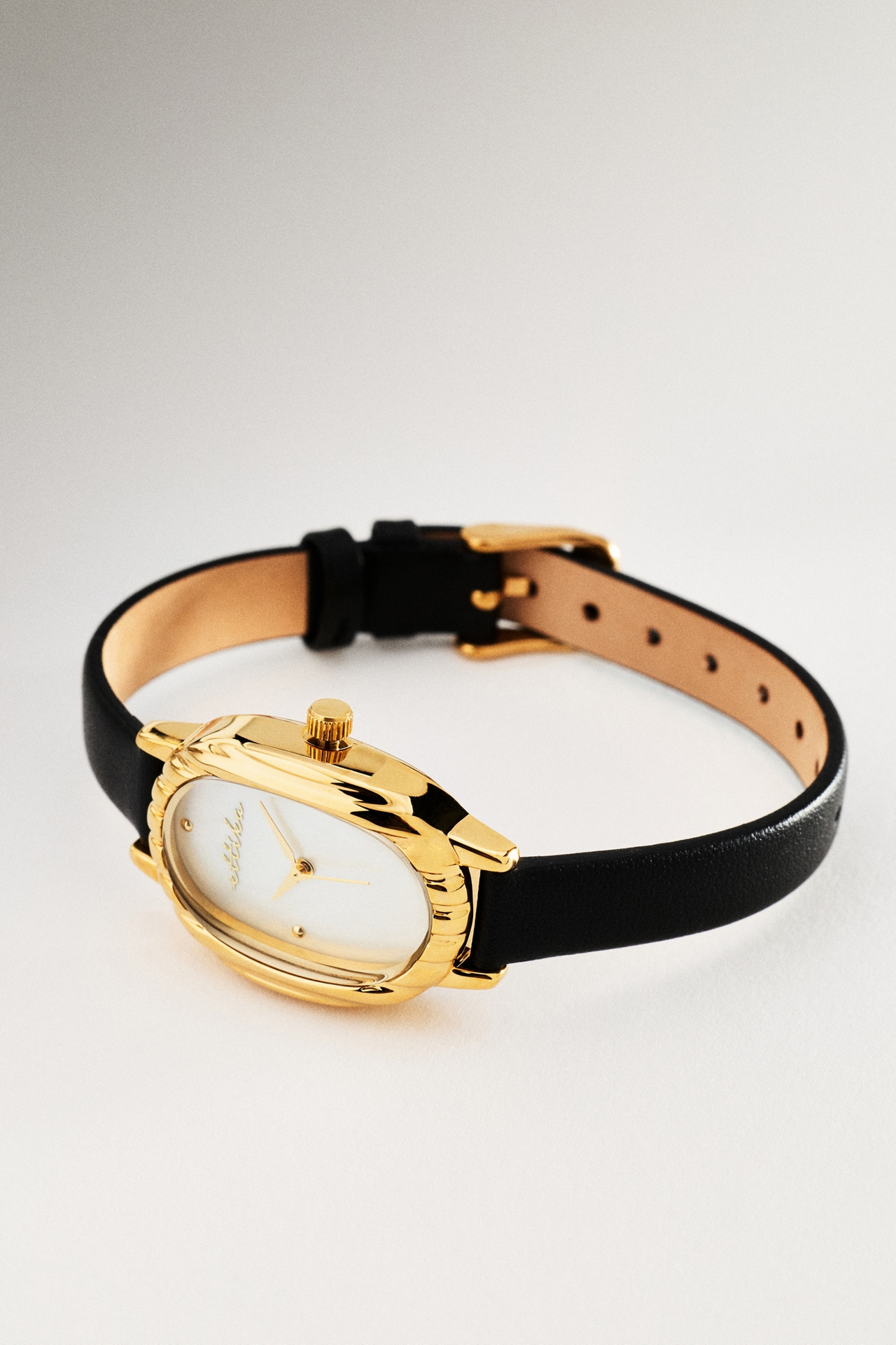 Ettika Timeless Texture Leather Watch