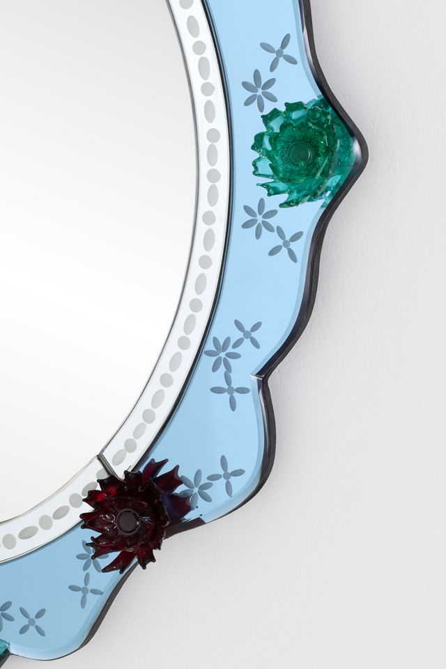 Philomena Venetian Floral Oval Wall Mirror #2