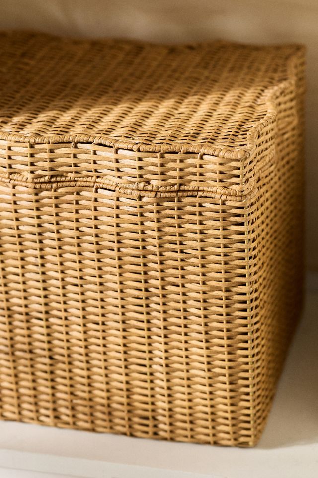 Ripple Wicker Storage Trunk #1