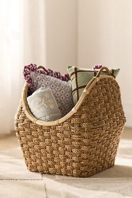 Woven Seagrass Storage Basket