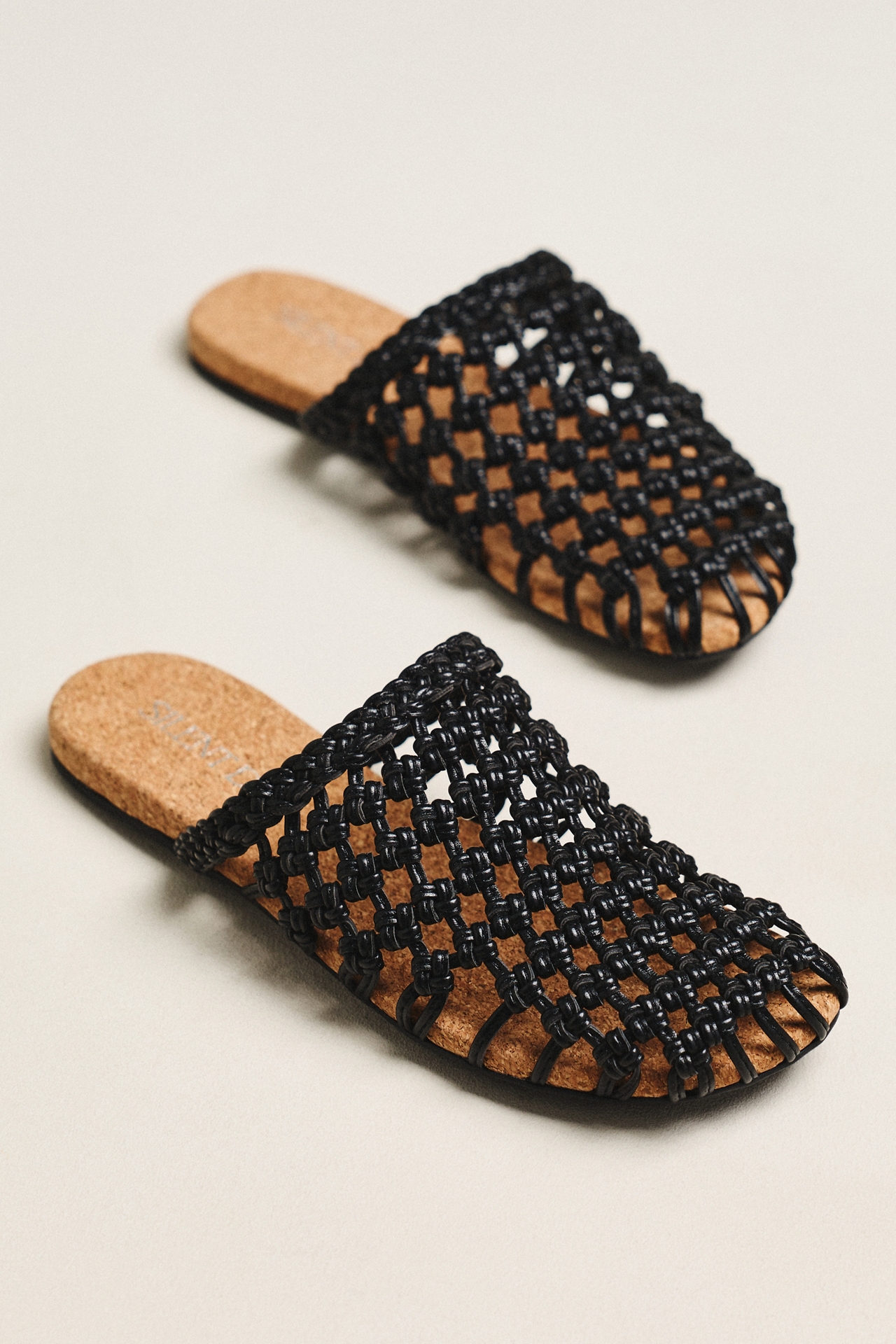Silent D Woven Slide Slip-On Sandals