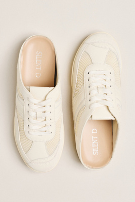 Silent D Clo Mule Sneakers In White