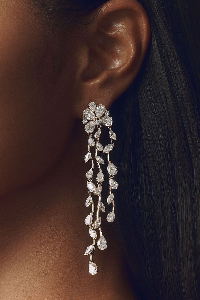 NADRI Crystal Waterfall Drop Earrings #2