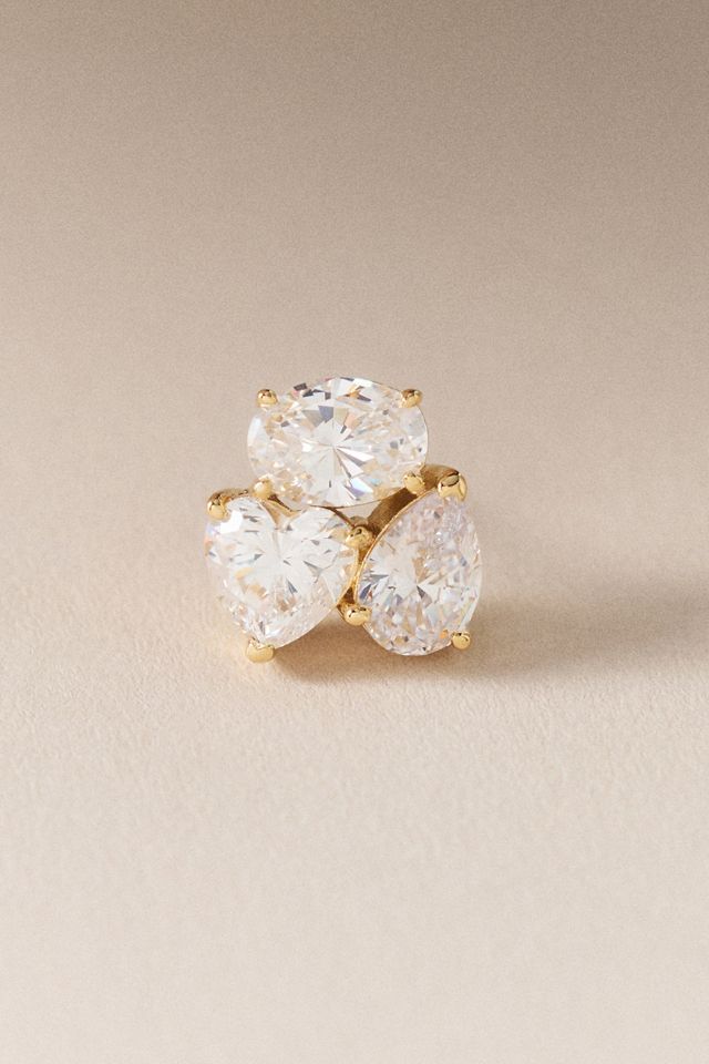 NADRI Real Love Crystal Stud Earrings #1